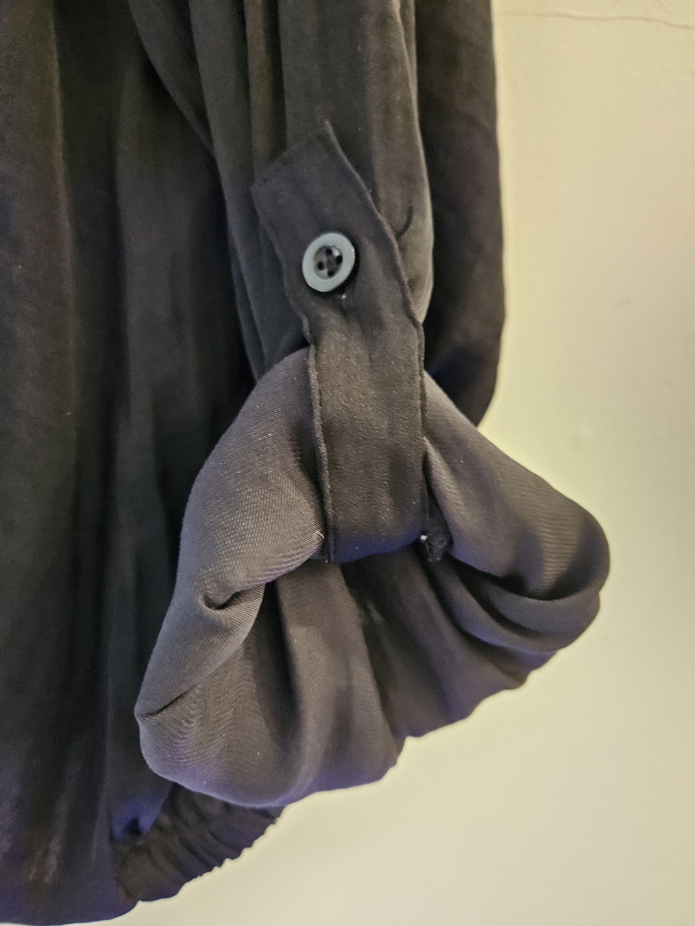 Simply Vera by Vera Wang Black Tie-Front Button Down Shirt - Picture 4 of 7